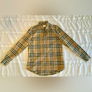 Burberry Button-down Plaid Check Shirt
